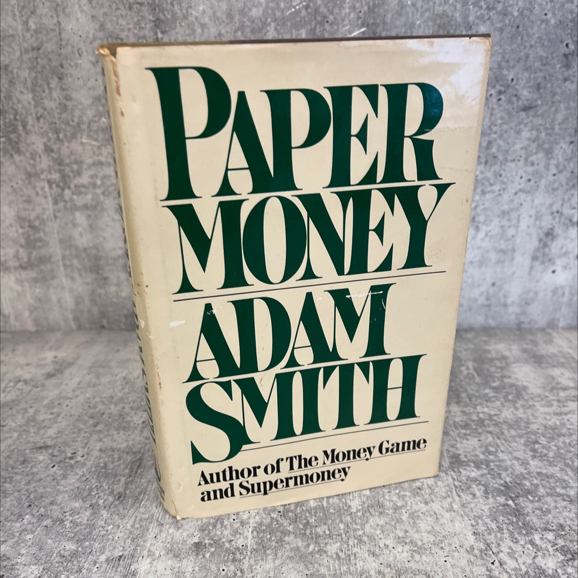 paper money book, by Adam Smith, 1981 Hardcover, First Edition, Vintage image 1