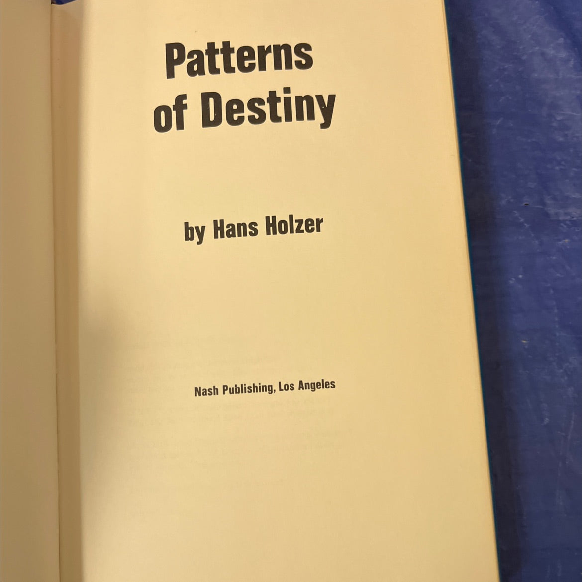 patterns of destiny book, by hans holzer, 1974 Hardcover, First Edition image 2