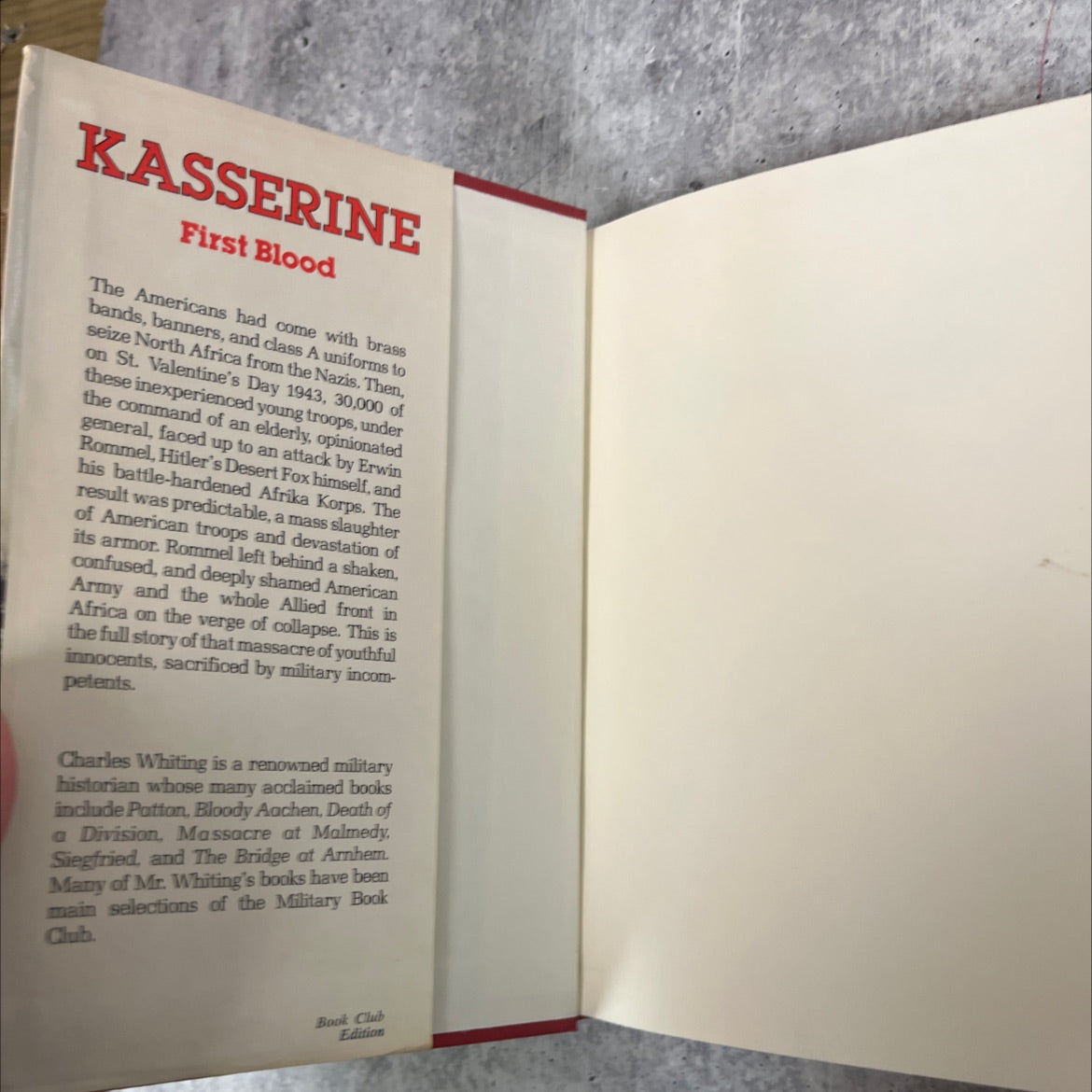 pax kasserine first blood book, by charles whiting, 1984 Hardcover image 4