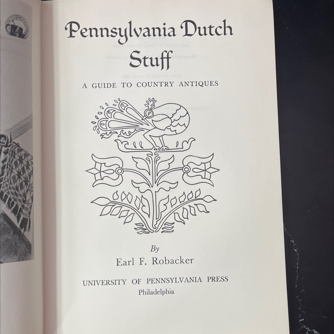 pennsylvania dutch stuff a guide to country antiques book, by Earl F. Robacker, 1965 Hardcover, Vintage image 2