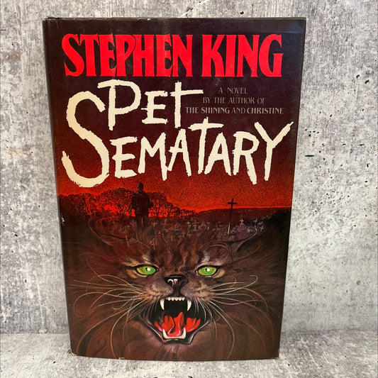 pet sematary book, by stephen king, 1983 Hardcover image 1