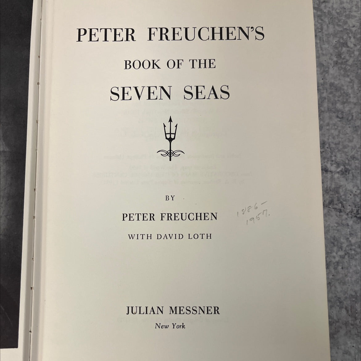 peter freuchen's book of the seven seas book, by peter freuchen with david loth, 1957 Hardcover, Vintage image 2