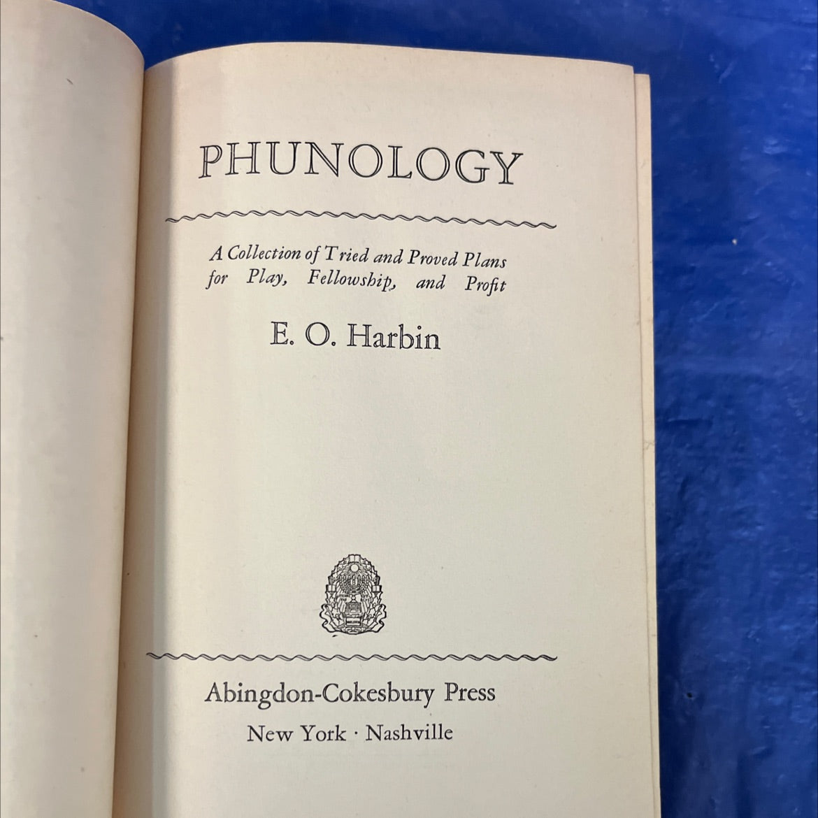 phunology book, by E. O. Harbin, 1923 Hardcover image 2