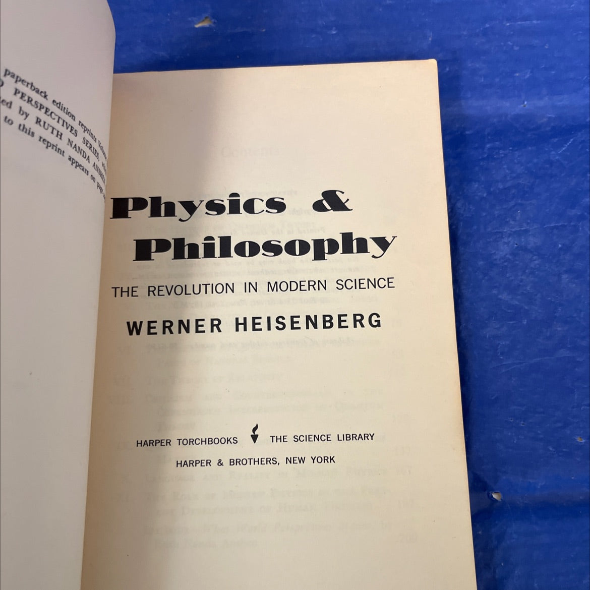 physics and philosophy the revolution in modern science book, by werner heisenberg, 1958 Paperback image 2