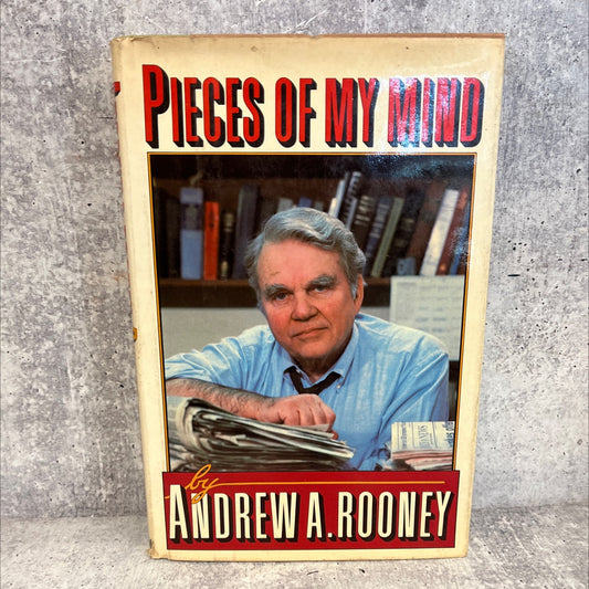 pieces of my mind book, by andrew a. rooney, 1984 Hardcover, First Edition, Vintage image 1