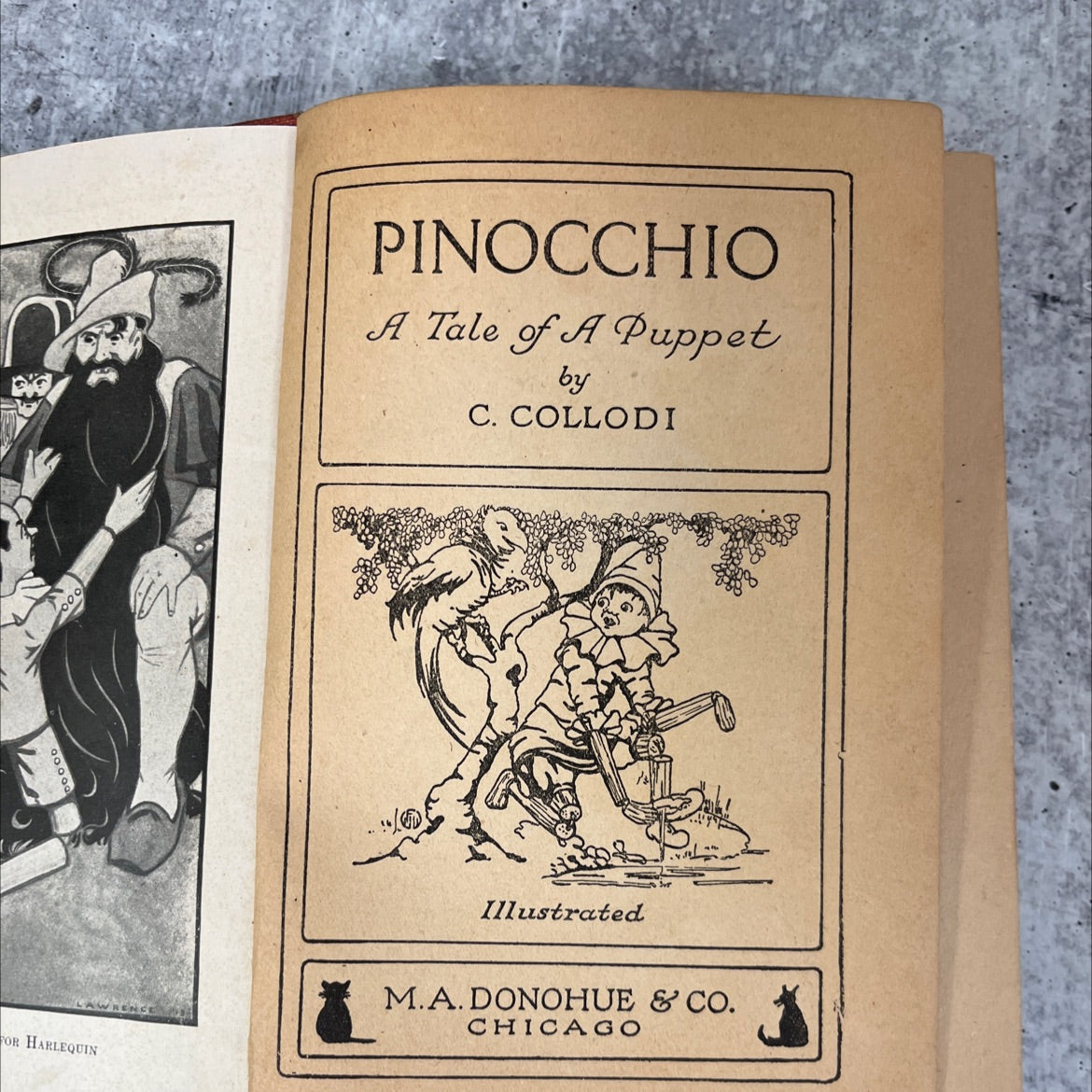 pinocchio a tale of a puppet book, by c. collodi, 1970 Hardcover image 2