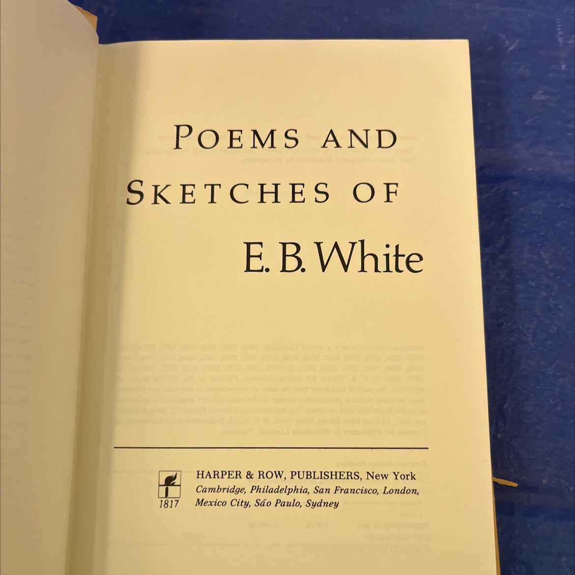 poems and sketches of e. b. white book, by E. B. White, 1981 Hardcover image 2