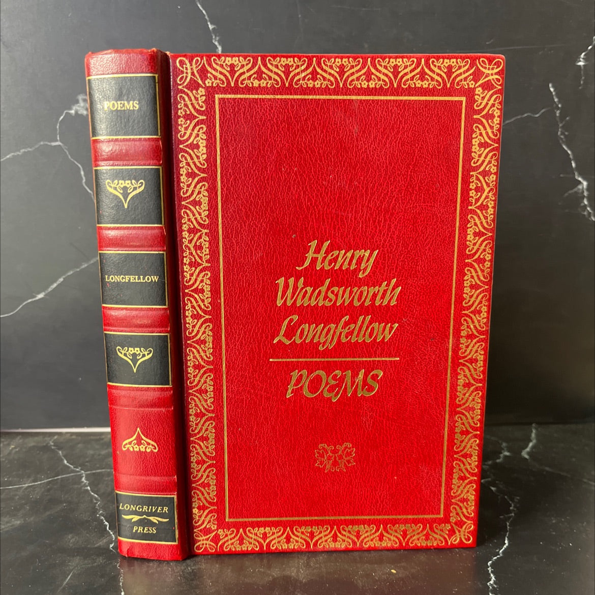 poems book, by Henry Wadsworth Longfellow, 1976 Hardcover, Vintage image 1