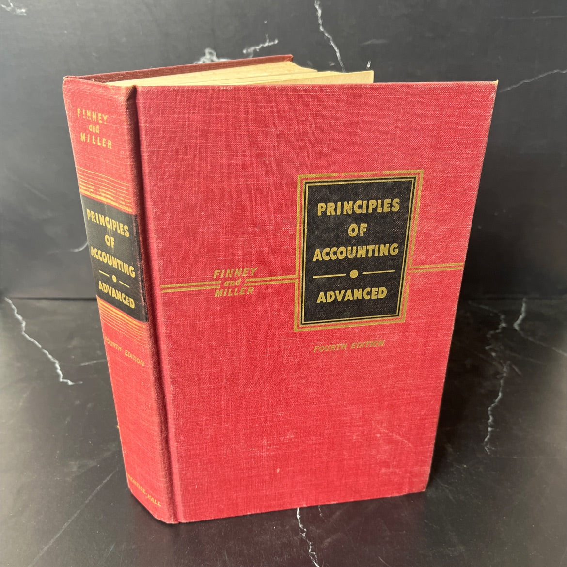 principles of accounting advanced book, by h. a. finney, herbert e. miller, 1952 Hardcover, Vintage image 1