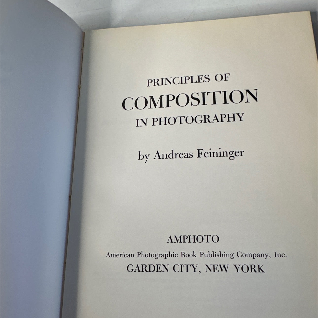 principles of composition in photography book, by andreas feininger, 1973 Hardcover, Rare image 2