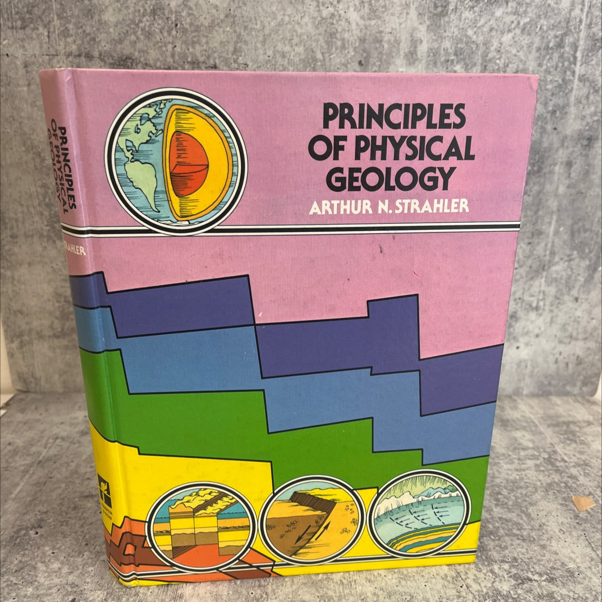 principles of physical geology book, by Arthur N. Strahler, 1977 Hardcover, Vintage image 1