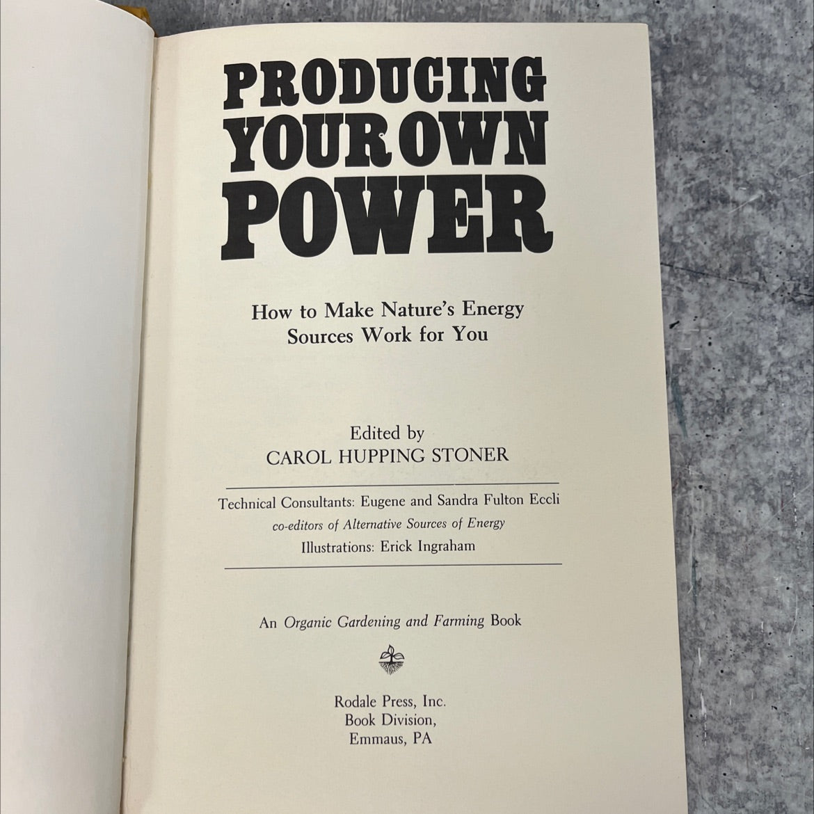 producing your own power book, by carol hupping stoner, 1975 Hardcover, Vintage image 2