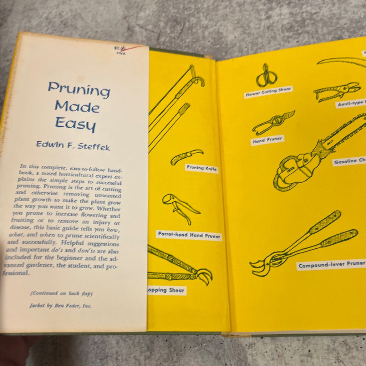 pruning made easy book, by Edwin F. Steffek, 1960 Hardcover image 4