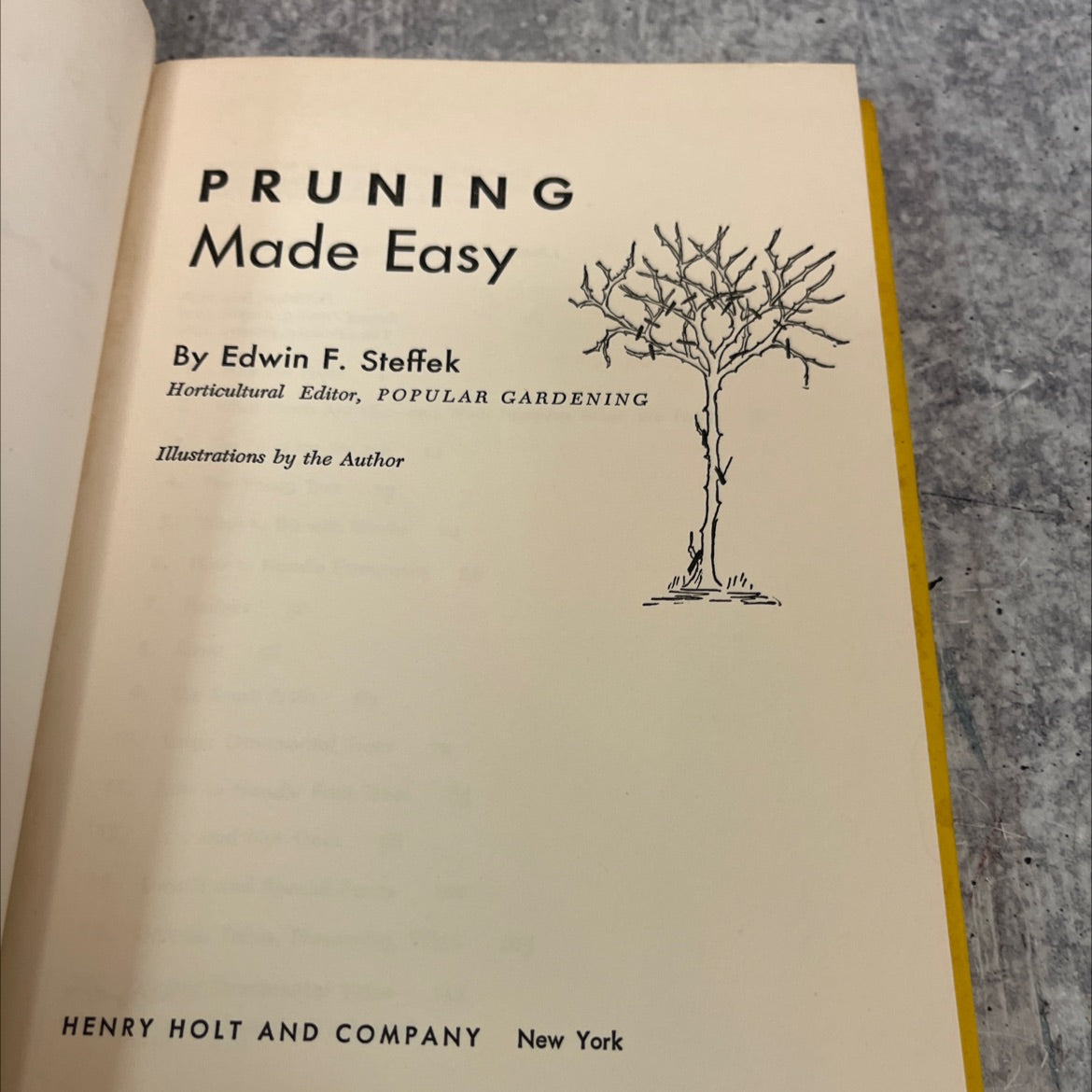 pruning made easy book, by Edwin F. Steffek, 1960 Hardcover image 2