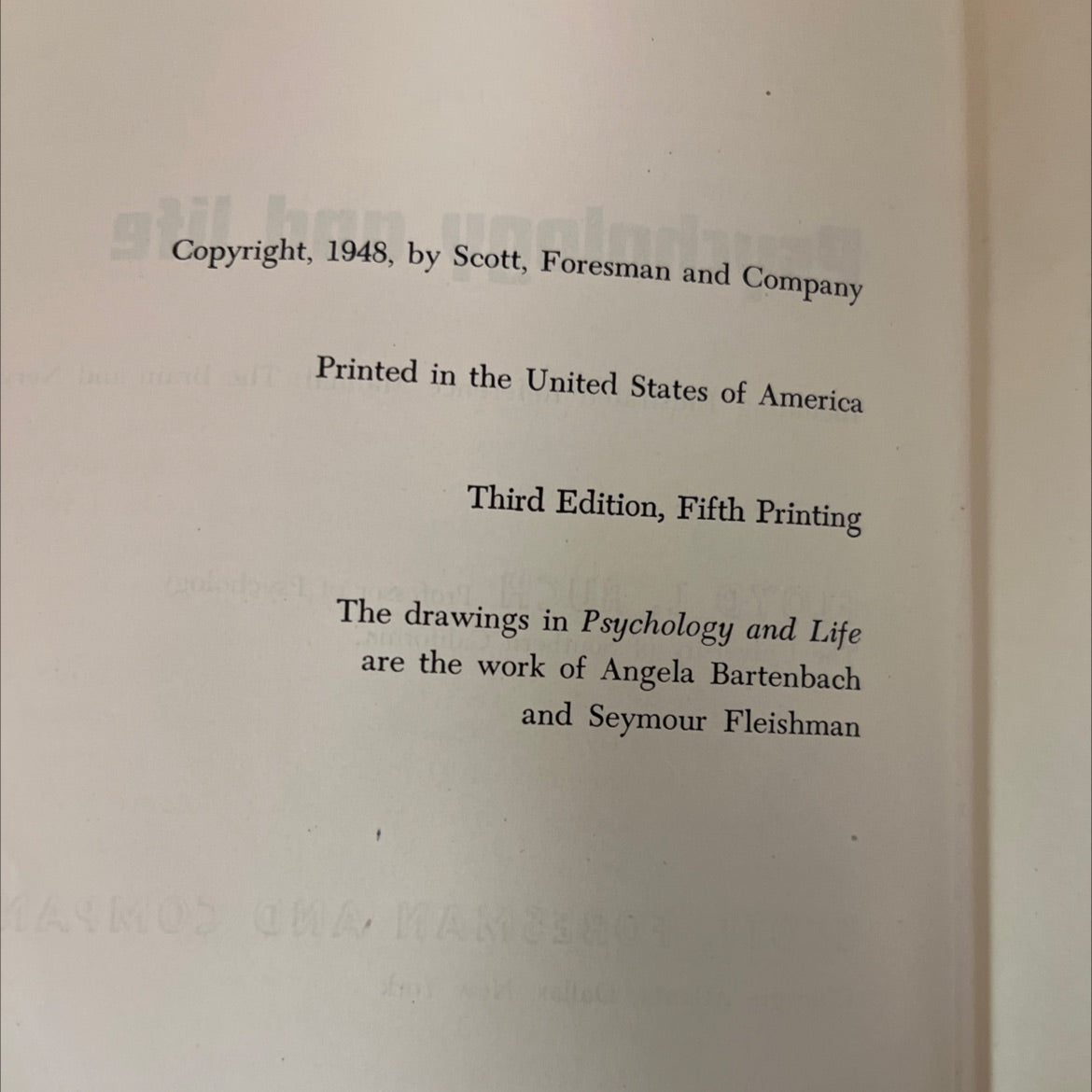 psychology and life including illustrated reference manual: the brain and nervous system book, by floyd l. ruch, 1948 image 3