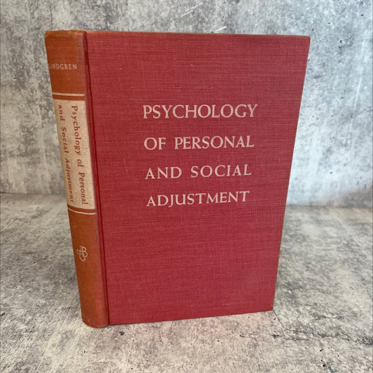 psychology of personal and social adjustment book, by Henry Clay Lindgren, 1953 Hardcover, Vintage image 1