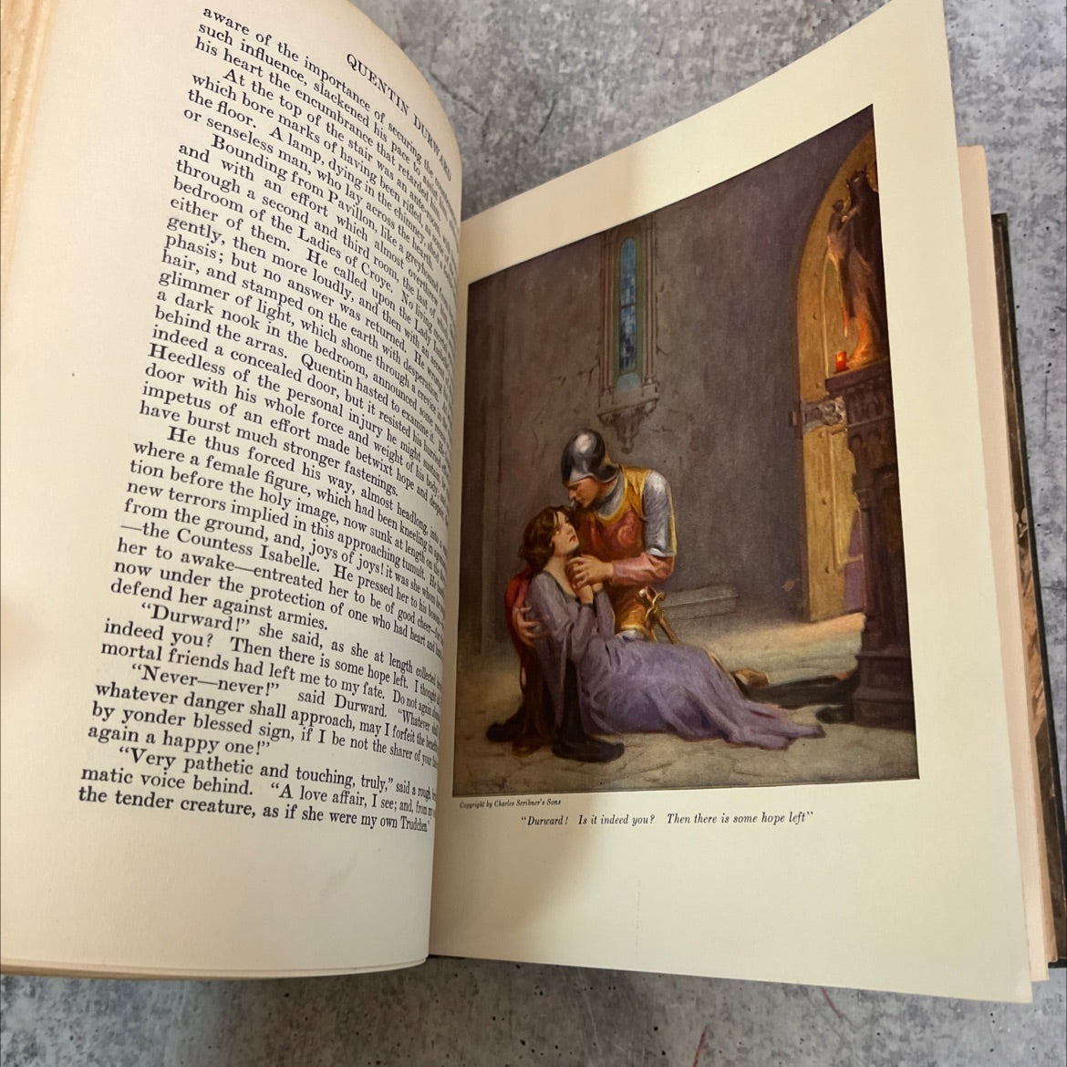 quentin durward book, by sir walter scott, 1924 Hardcover image 4