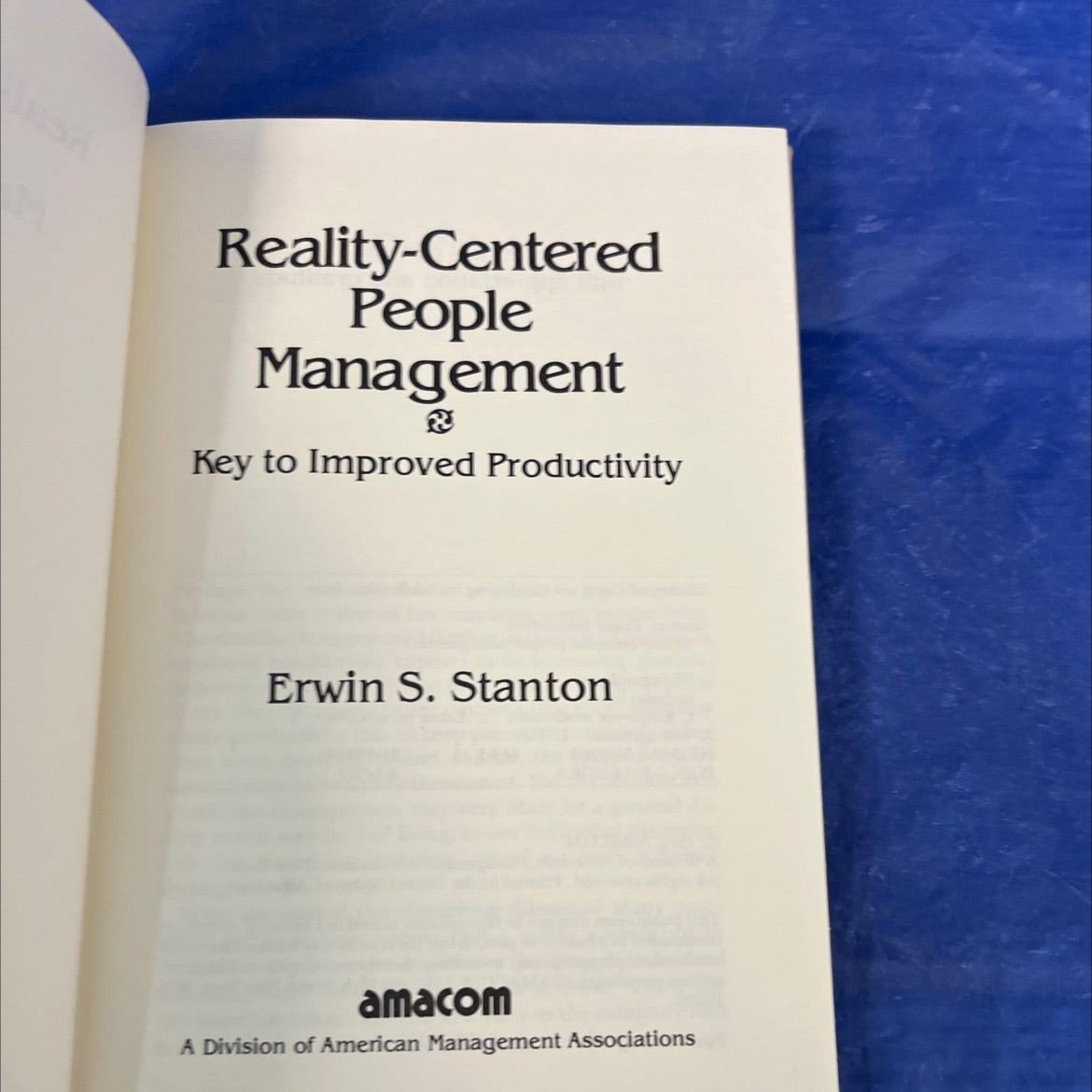 reality-centered people management book, by Erwin S. Stanton, 1982 Hardcover image 2