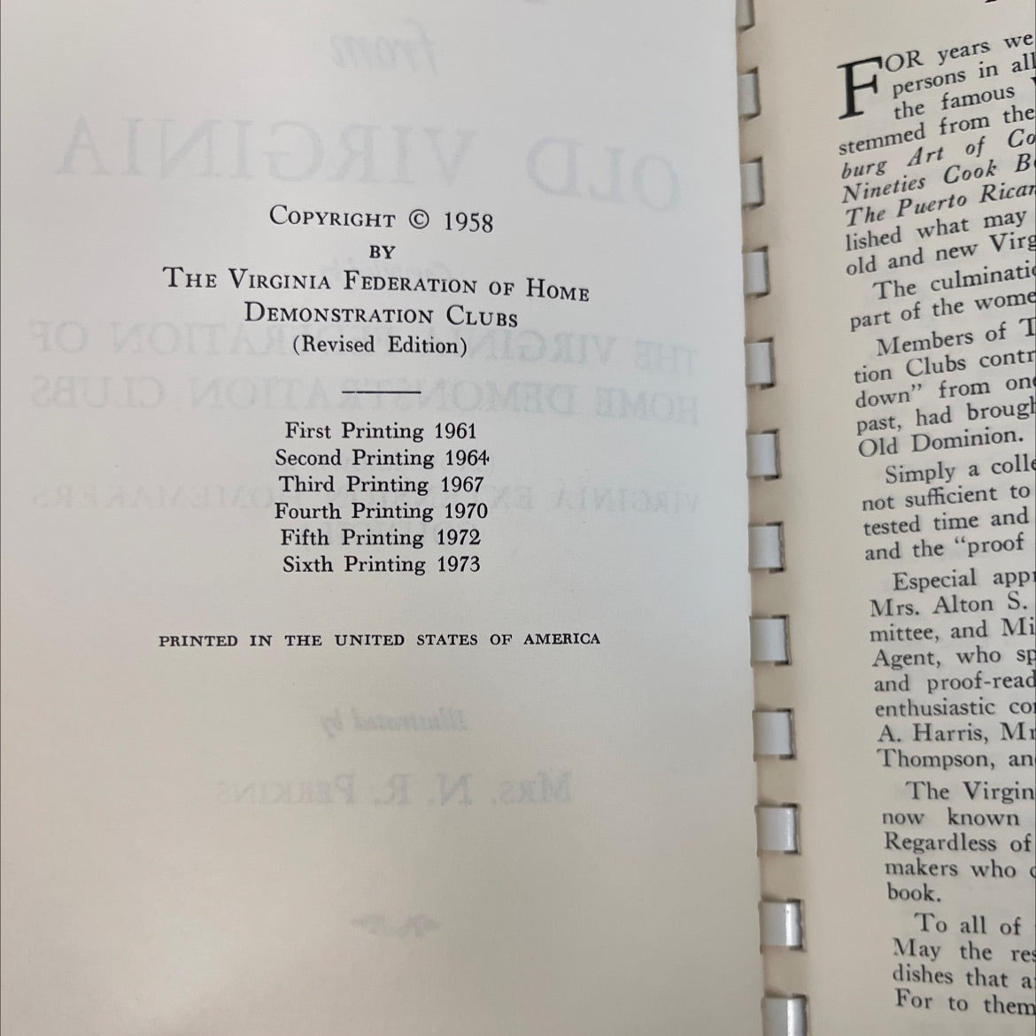 recipes from old virginia book, by the virginia federation of home demonstration clubs, 1973 Paperback, Vintage image 3