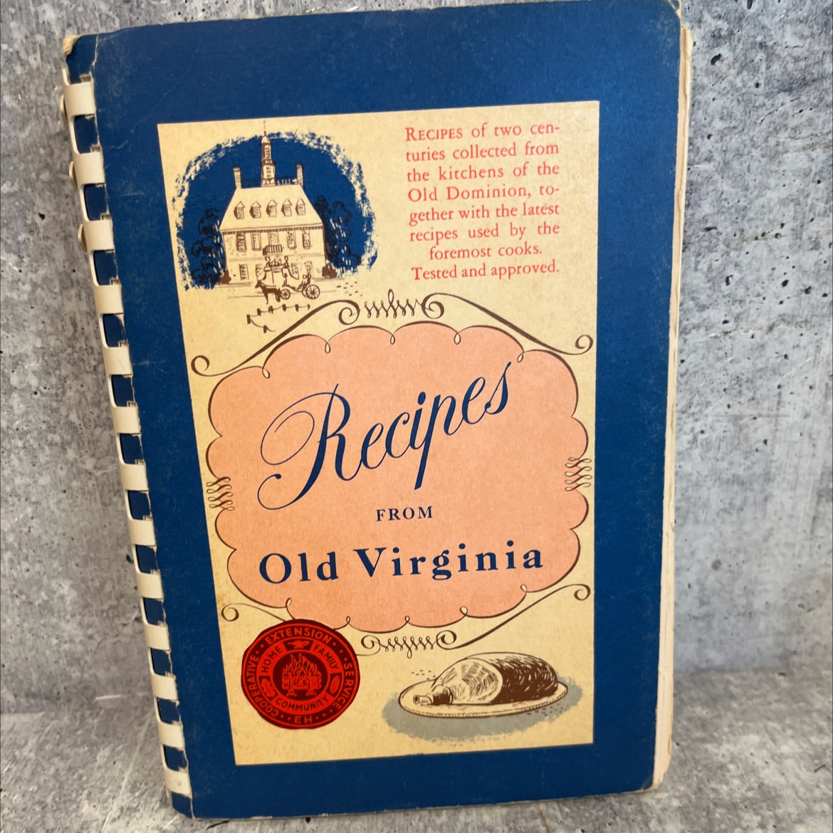 recipes from old virginia book, by the virginia federation of home demonstration clubs, 1973 Paperback, Vintage image 1