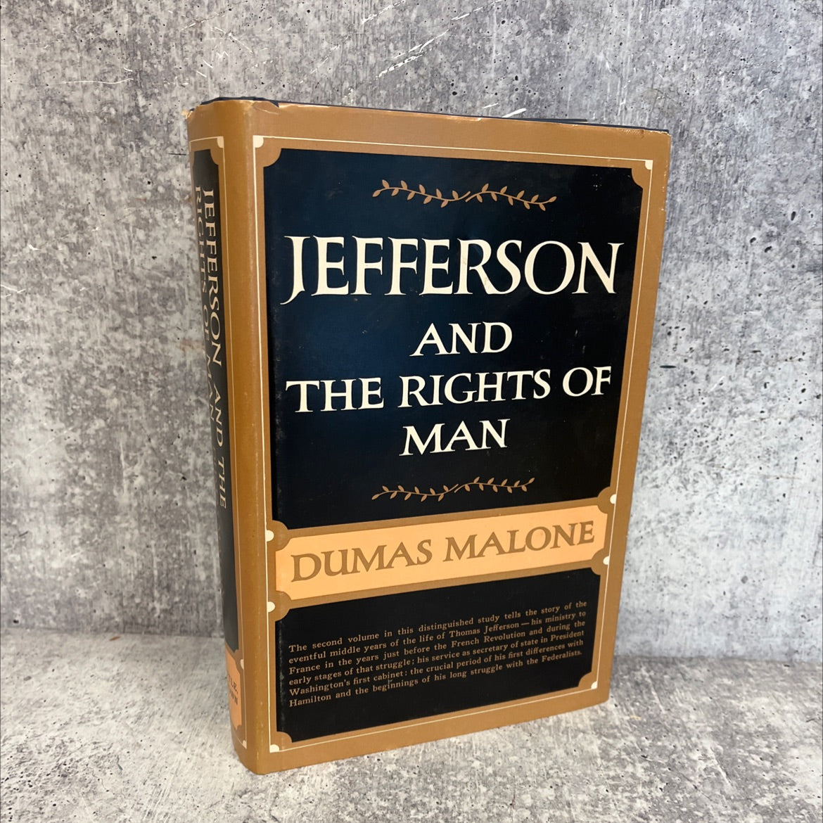 revolution jefferson and his time volume two jefferson and the rights of man book, by dumas malone, 1951 Hardcover, image 1