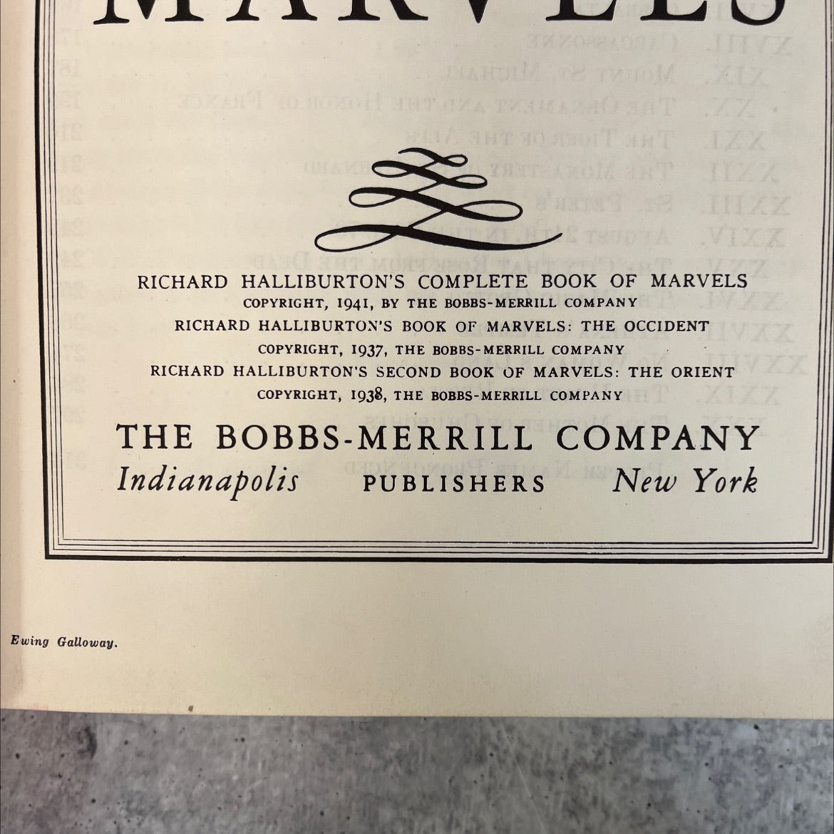 richard halliburton's complete book of marvels book, by ewing galloway, 1941 Hardcover, Vintage image 3