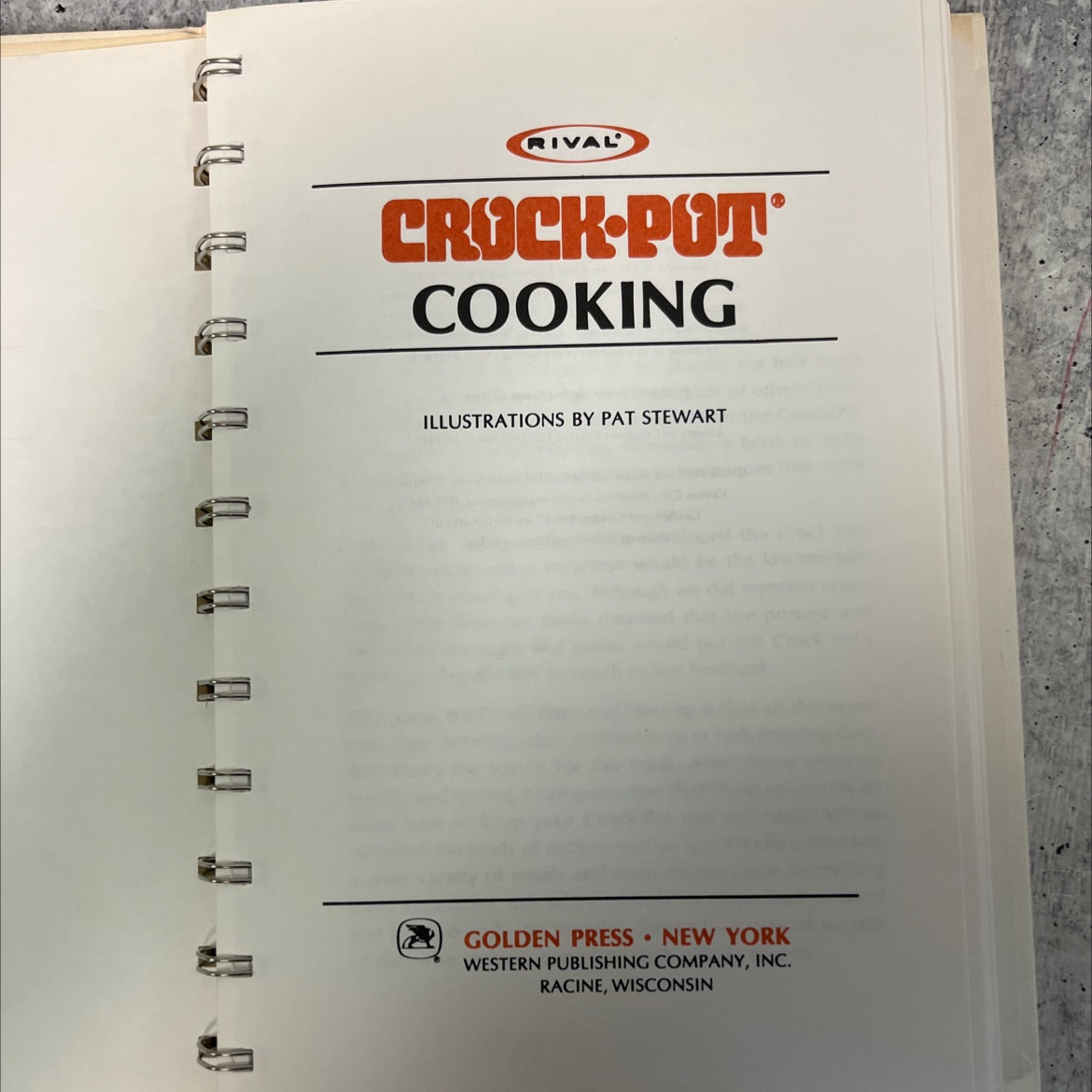 rival crock-pot cooking book, by unknown, 1975 Hardcover, Vintage image 2