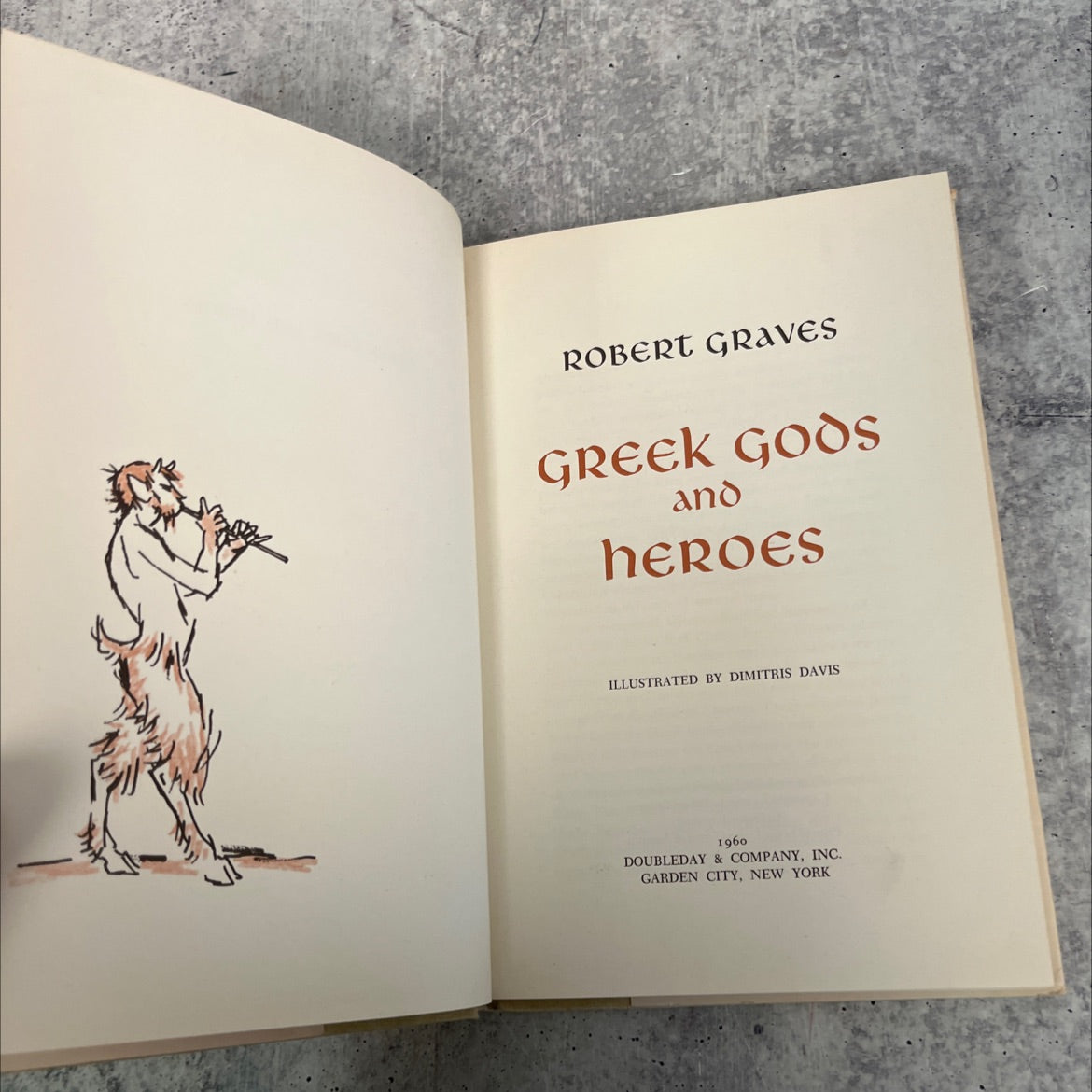 robert graves greek gods and heroes book, by Robert Graves, 1960 Hardcover image 2