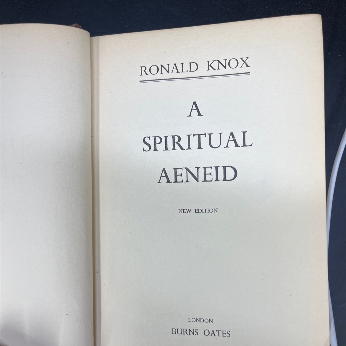 ronald knox a spiritual aeneid new edition book, by Ronald Knox, 1950 Hardcover image 2