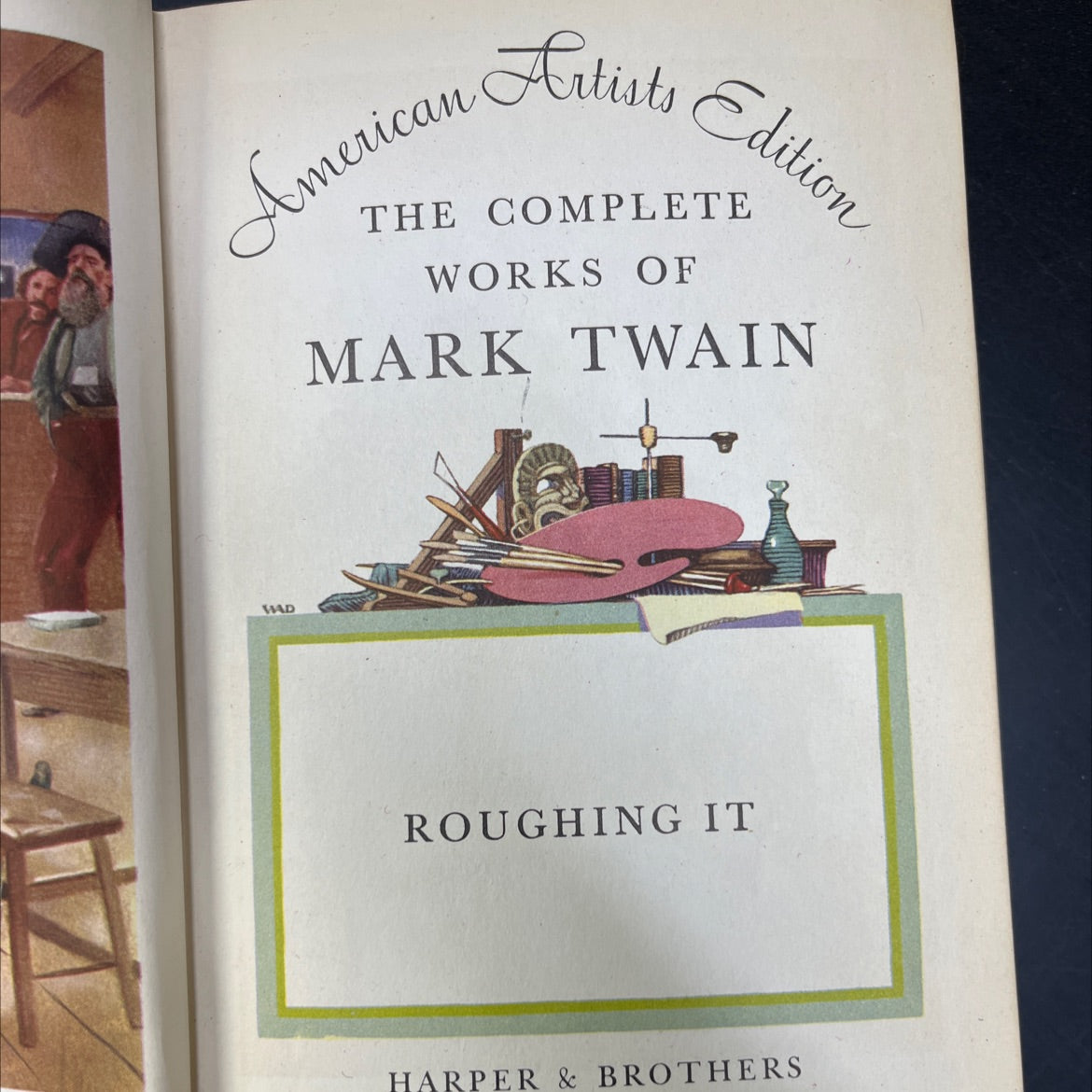 roughing it book, by mark twain, 1913 Hardcover image 2