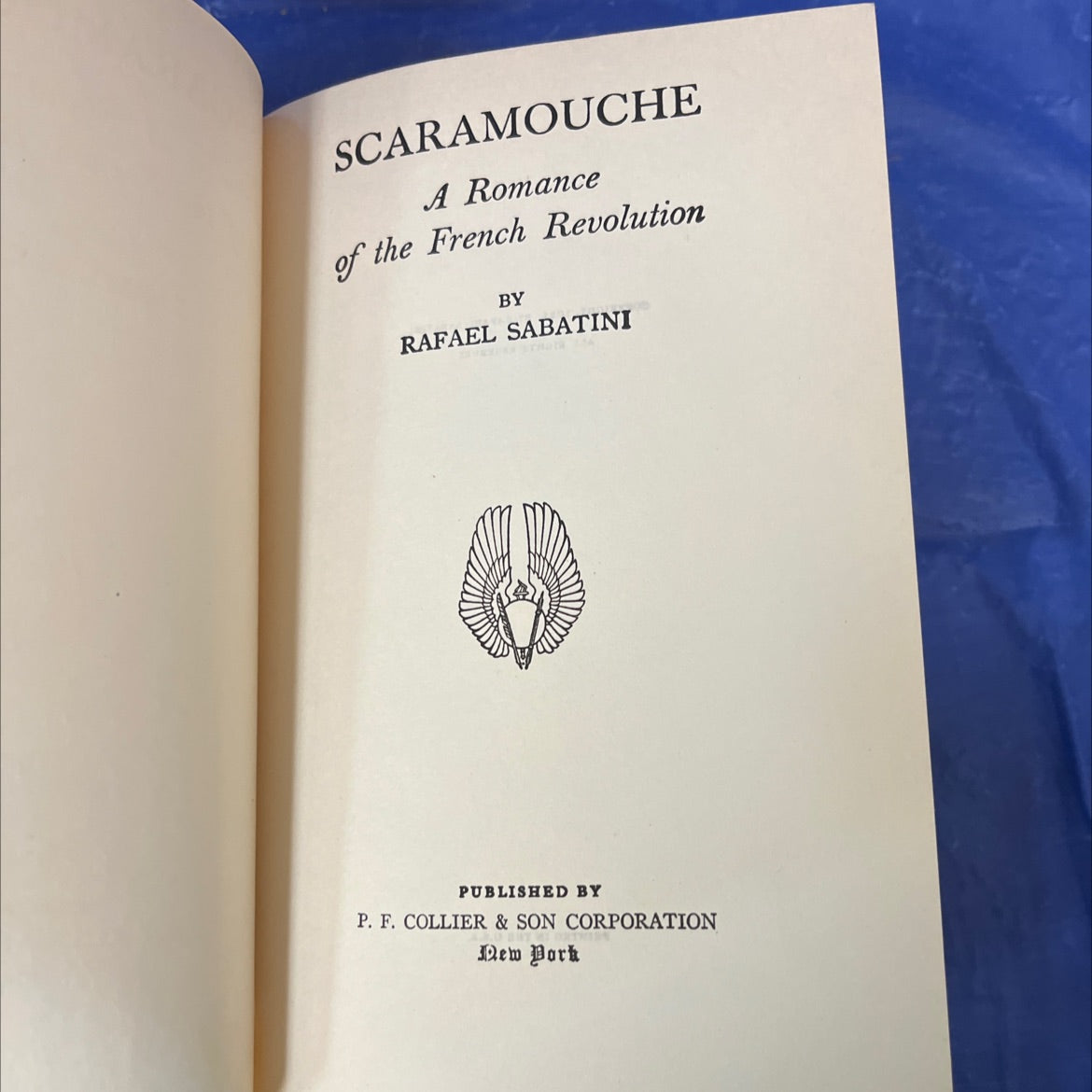 scaramouche a romance of the french revolution book, by rafael sabatini, 1921 Hardcover image 2