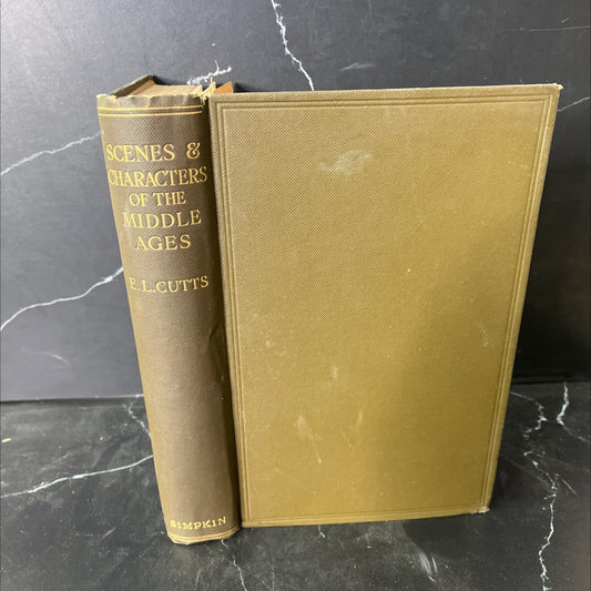 scenes & characters of the middle ages book, by rev. edward l. cutts, 1926 Hardcover, Antique image 1