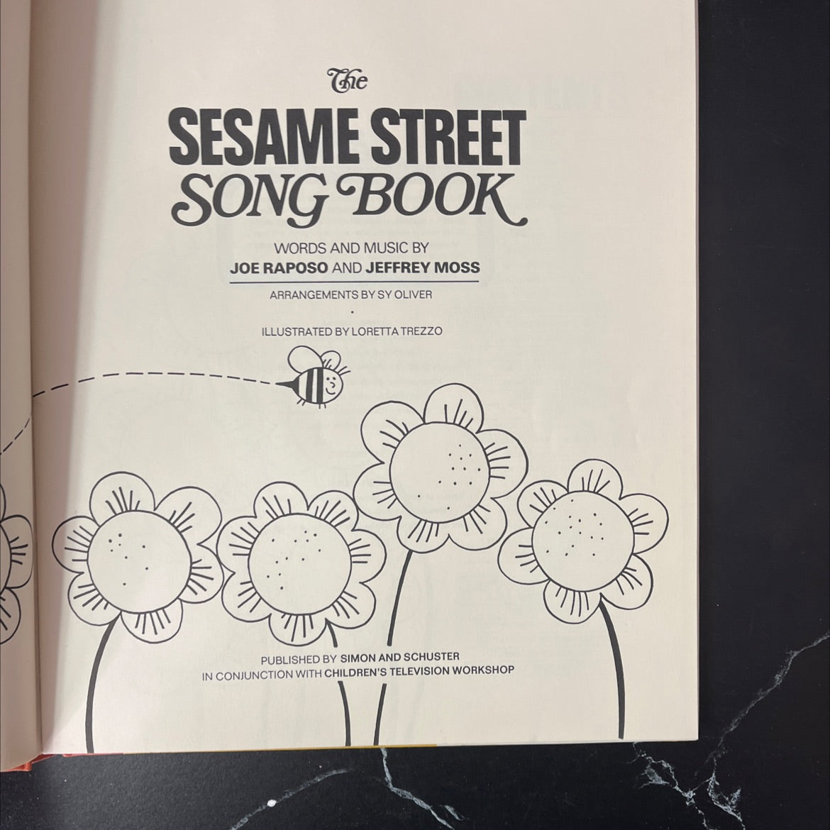 sesame street song book book, by joe raposo and jeffrey moss, 1971 Hardcover, Vintage image 2