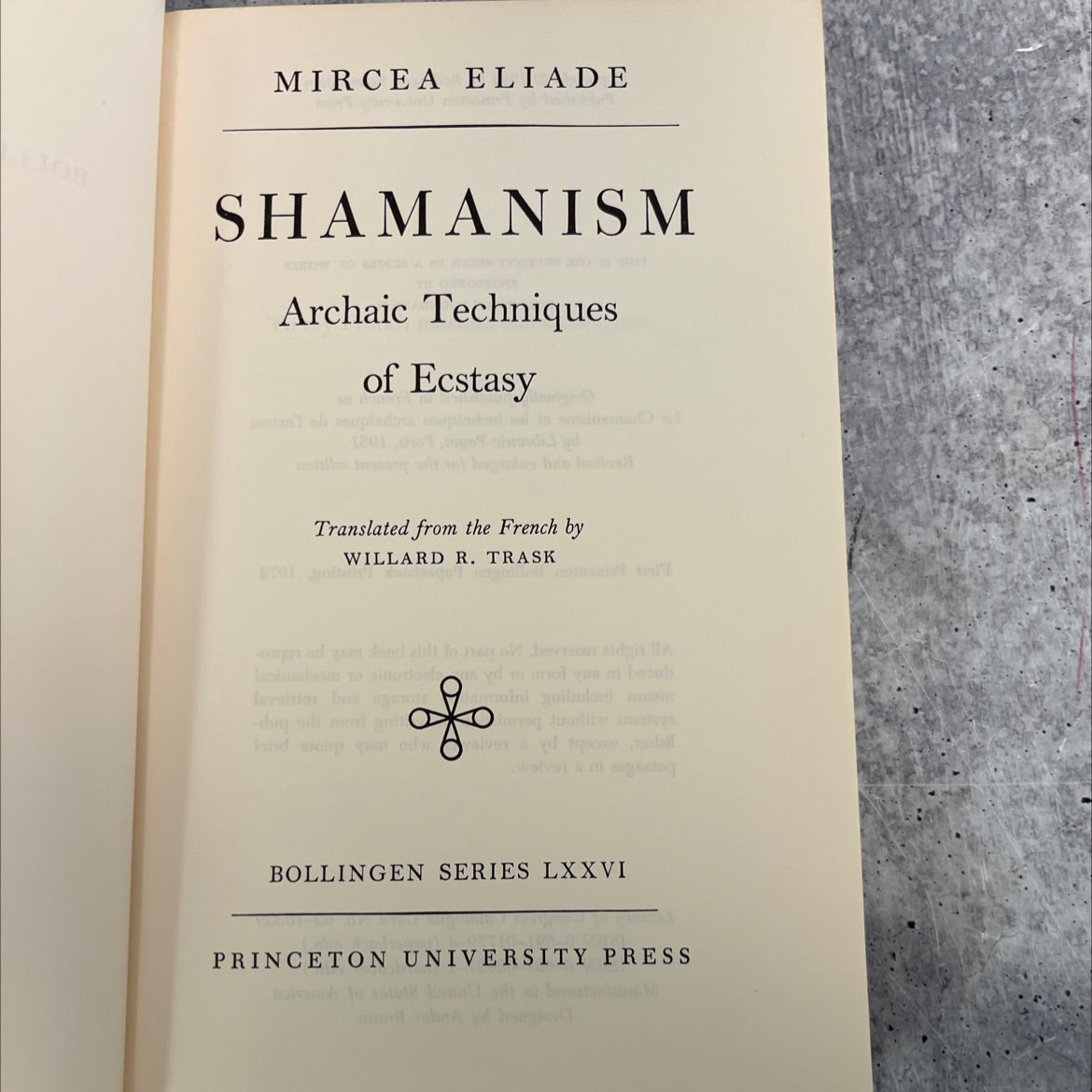 shamanism archaic techniques of ecstasy book, by mircea eliade, 1972 Paperback, Vintage image 2