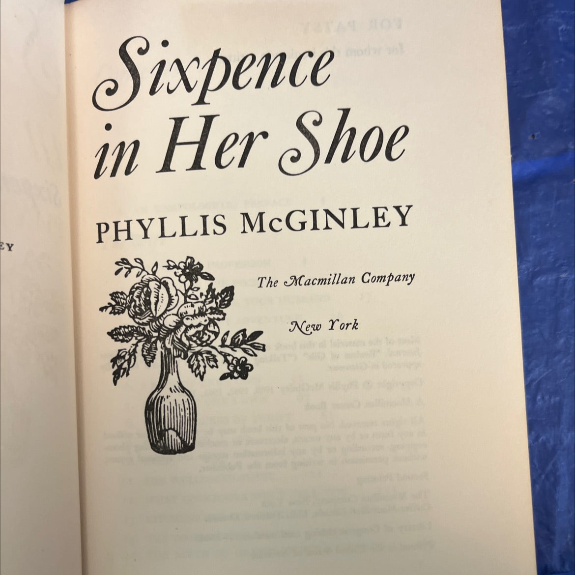 sixpence in her shoe book, by phyllis mcginley, 1964 Hardcover image 2