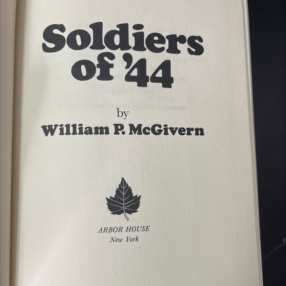 soldiers of 44 book, by William P. McGivern, 1979 Hardcover, Vintage image 2