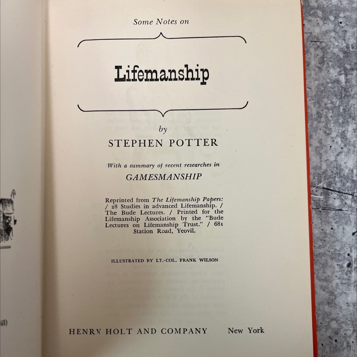 some notes on lifemanship book, by stephen potter, 1951 Hardcover, Vintage image 2