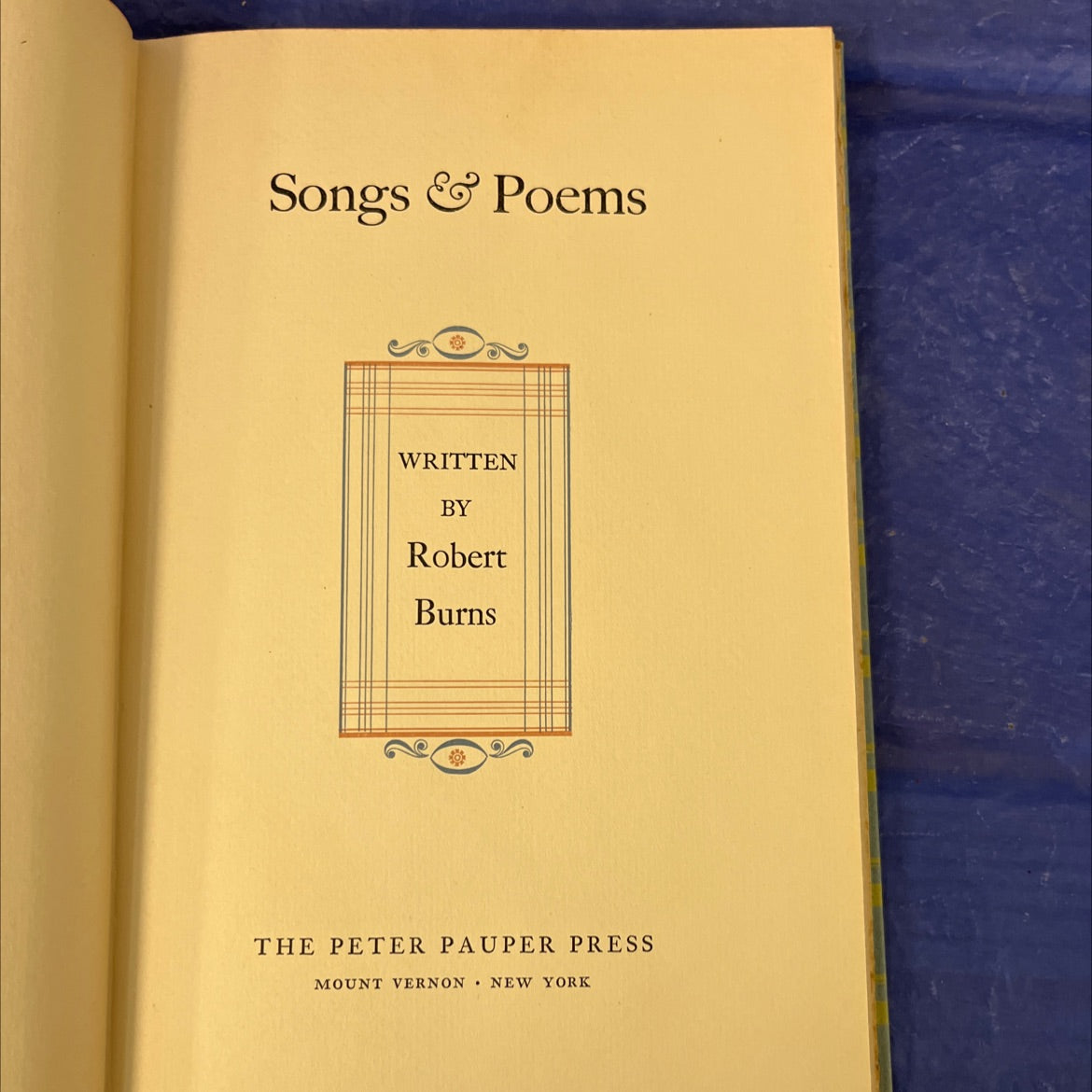 songs & poems book, by Robert Burns, Unknown Hardcover image 2