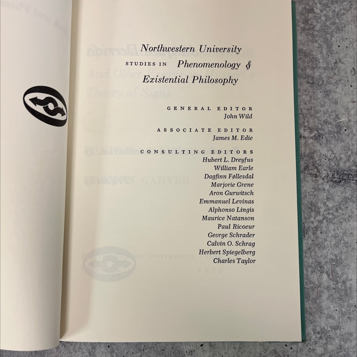 speech and phenomena book, by jacques derrida, 1970 Hardcover image 2