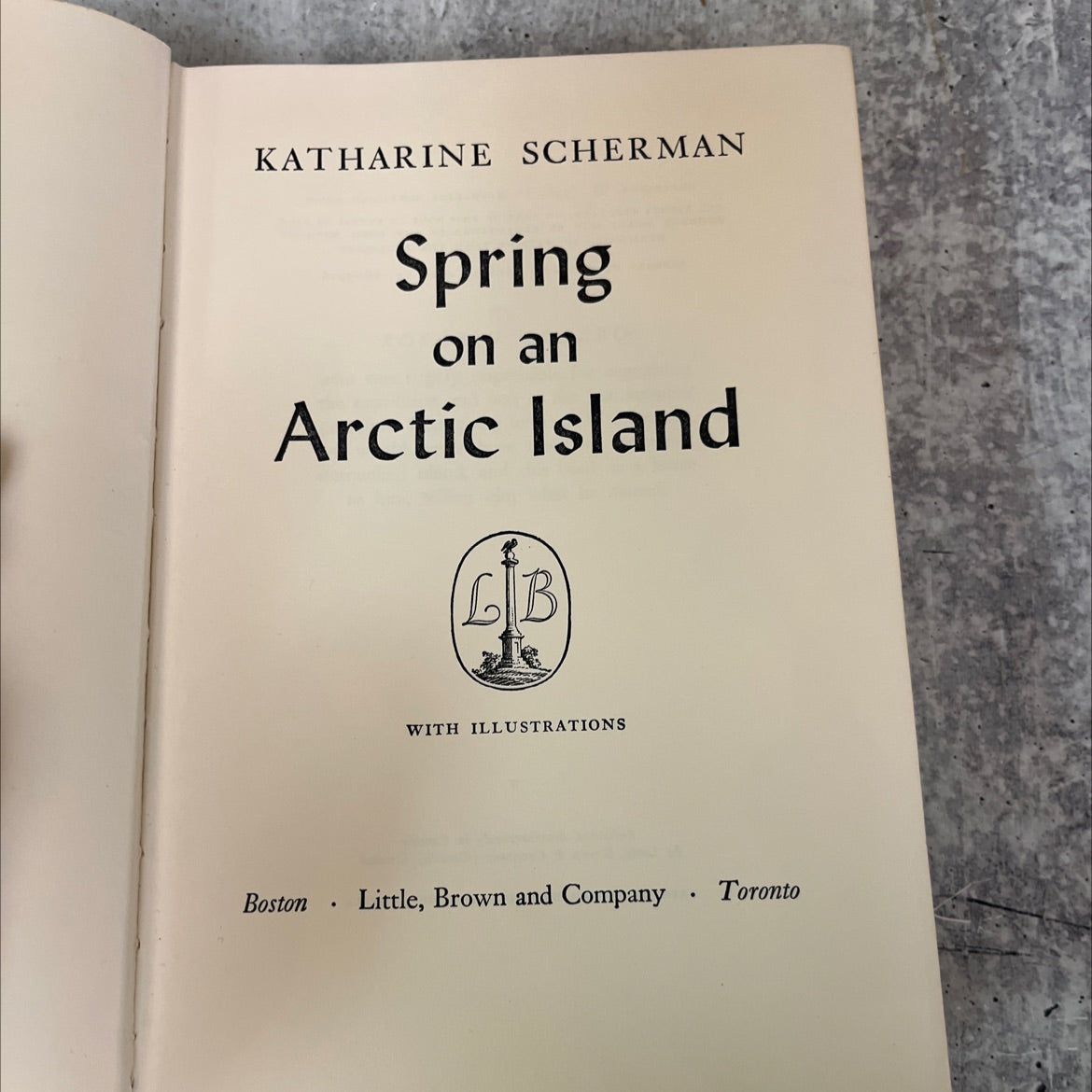 spring on an arctic island book, by katharine scherman, 1956 Hardcover, Vintage image 2