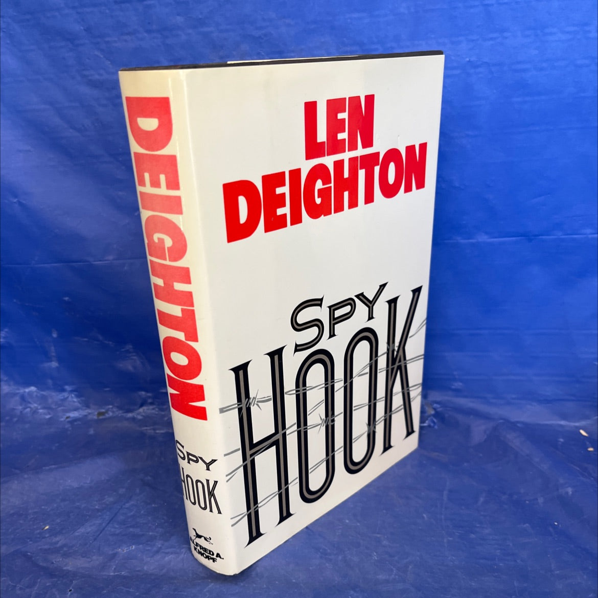 spy hook book, by Len Deighton, 1988 Hardcover, First Edition image 1