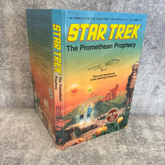 star trek the promethean prophecy book, by TRANS Fiction Systems Corp., 1986 Hardcover image 1