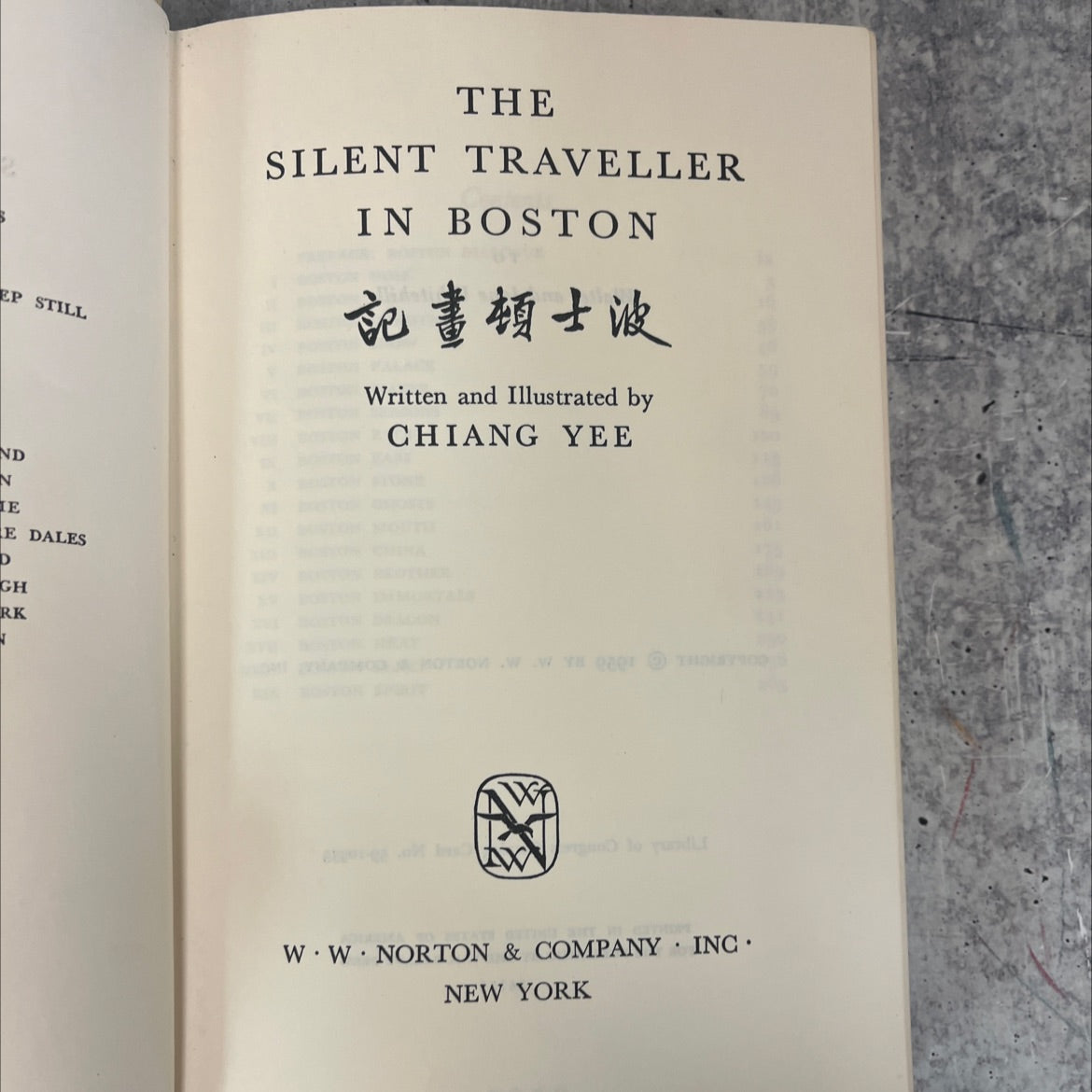 still the silent traveller in boston book, by chiang yee, 1959 Hardcover, Vintage image 2