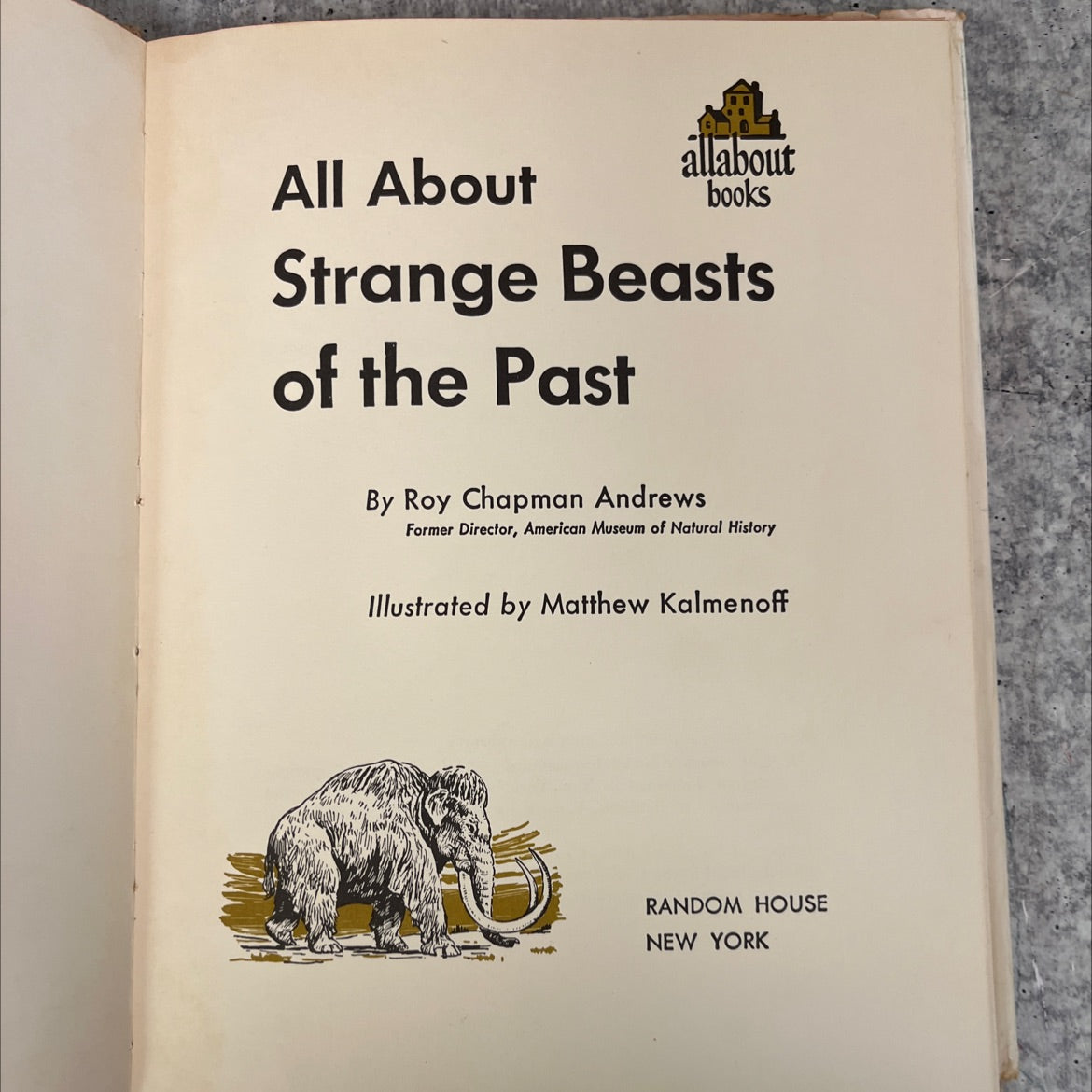 strange beasts of the past book, by roy chapman andrews, 1956 Hardcover, Vintage image 2