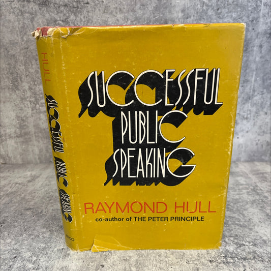 successful public speaking book, by raymond hull, 1974 Hardcover, Vintage image 1