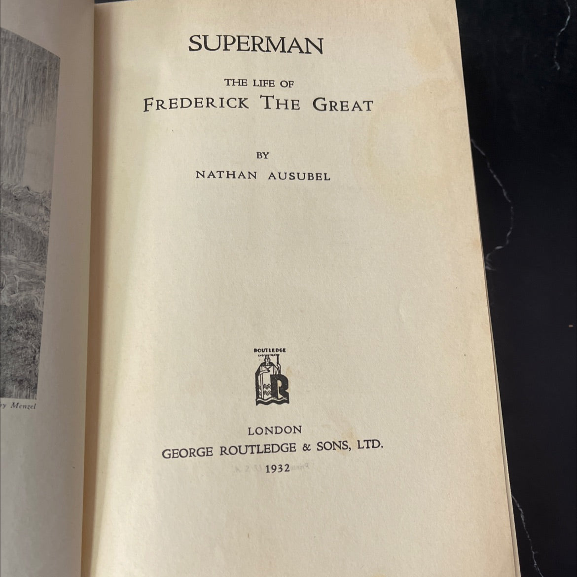 superman the life of frederick the great book, by nathan ausubel, 1932 Hardcover, Antique image 2