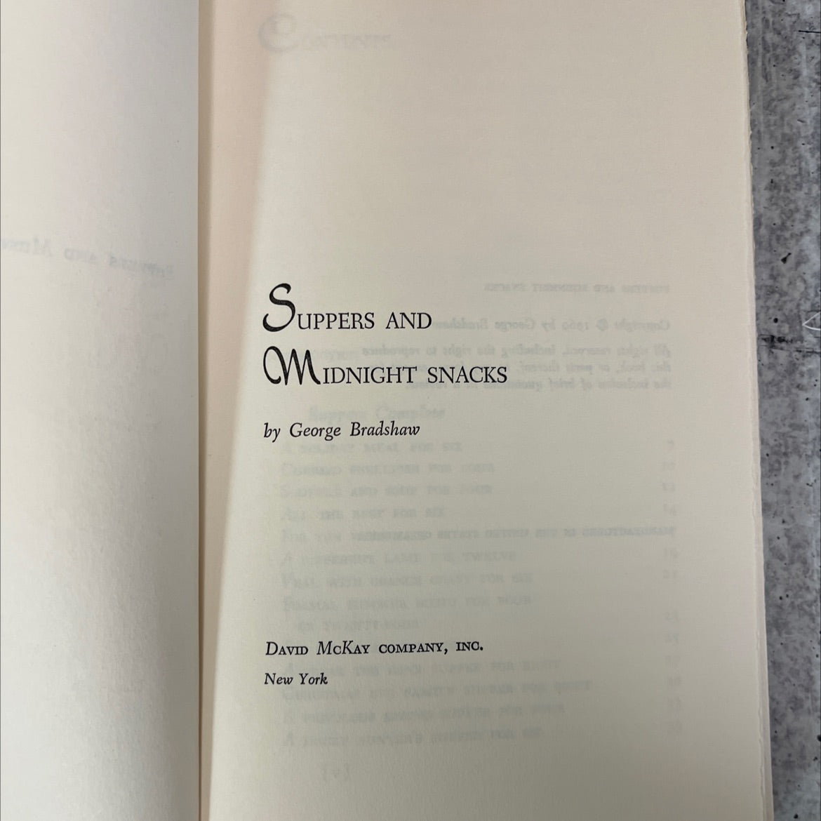 suppers and midnight snacks book, by George Bradshaw, 1969 Hardcover image 2