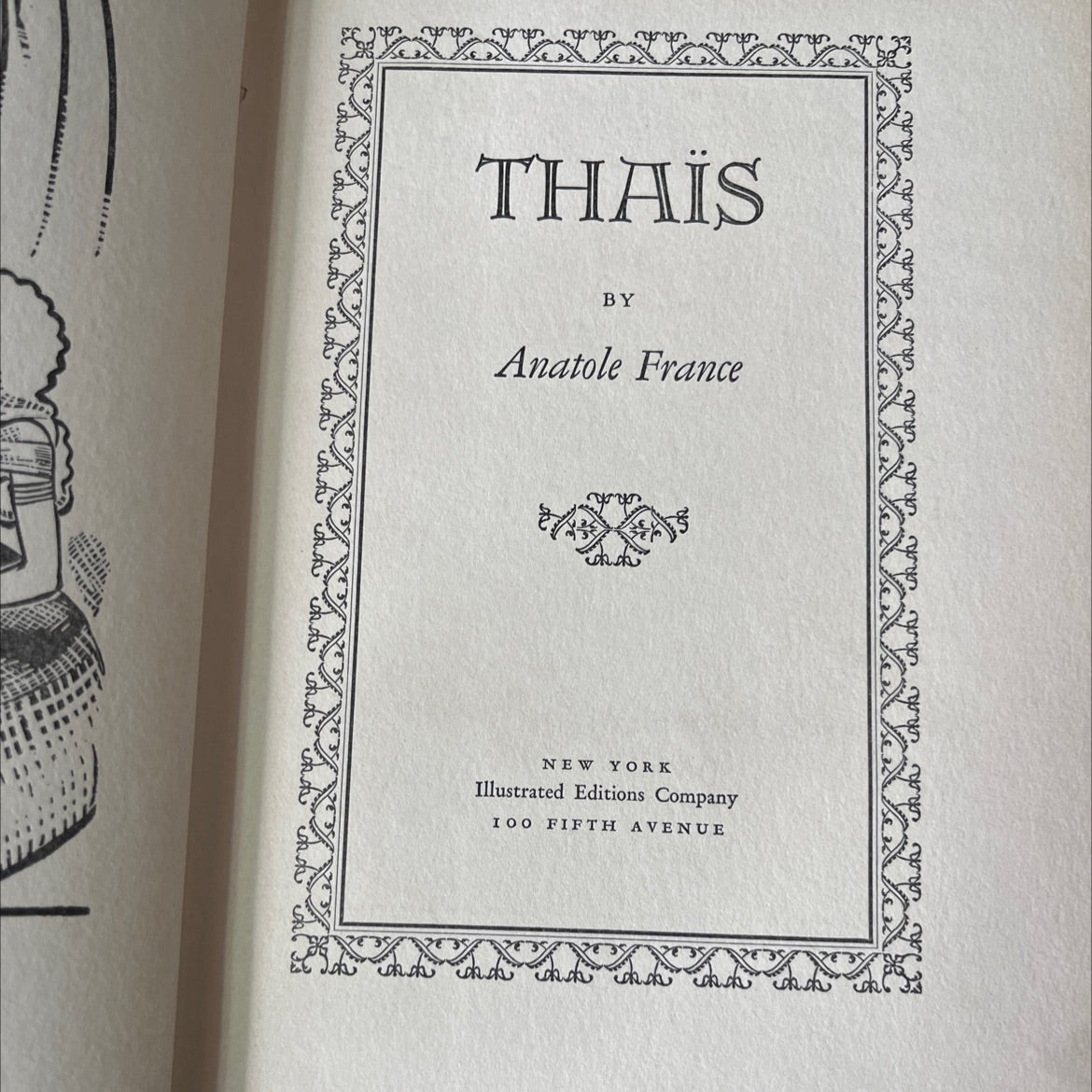 thais book, by anatole france, 1931 Hardcover, Antique image 2