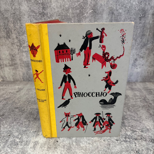 the adventures of pinocchio book, by carlo collodi, 1955 Hardcover, Vintage image 1