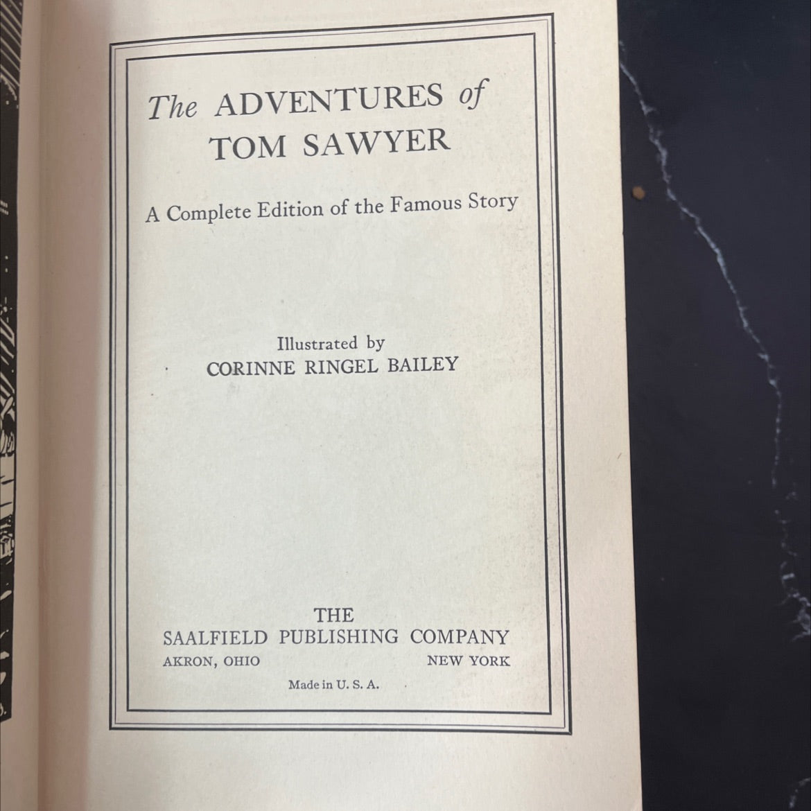 the adventures of tom sawyer book, by mark twain, 1931 Hardcover, Antique image 2